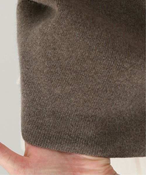 journal standard L'essage（ジャーナルスタンダードレサージュ）の「ウールカシミヤ スムースVネックプルオーバー◆（ニット/セーター・レディース・ブラック/ブラウン/ナチュラル・FREE）」の6枚目の写真
