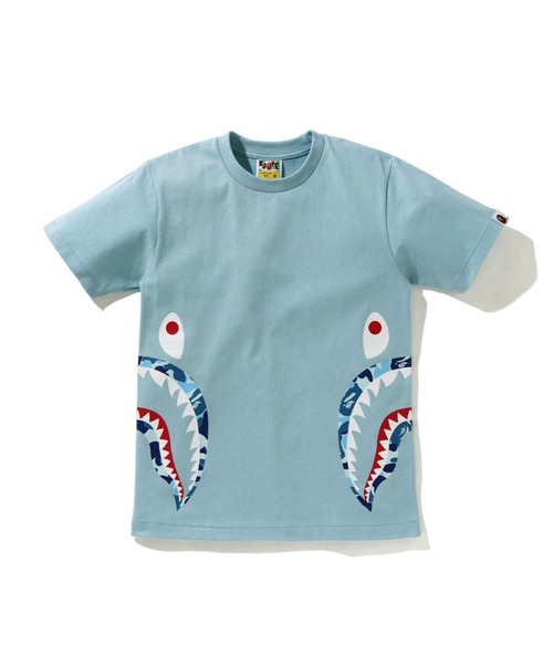 A BATHING APE（アベイシングエイプ）の「ABC CAMO SIDE SHARK TEE L（Tシャツ/カットソー・レディース・サックスブルー/ピンク/パープル・SMALL/MEDIUM/X-SMALL）」の3枚目の写真