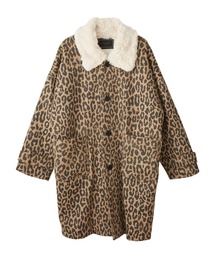 HYSTERIC GLAMOUR | LEOPARD柄 オーバーサイズステンカラーコート(ステンカラーコート)