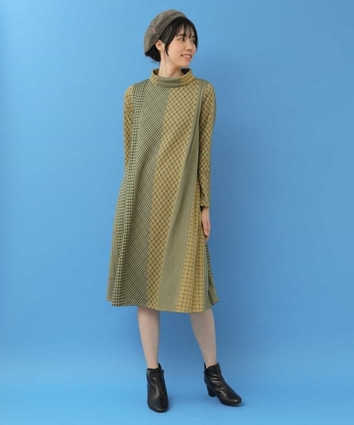 パッチワークチェックワンピース ワンピース Jocomomola ホコモモラ のファッション通販 Zozotown