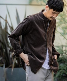 URBAN RESEARCH DOORS | コーデュロイバンドカラーシャツ(シャツ/ブラウス)