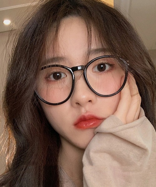 HALEY PESCA(ヘーリーペスカ)の「HALEY PESCA/プレーンフレーム クリア 丸メガネ(メガネ・レディース・ブラック/ベージュ/レオパード・FREE)」の11枚目の写真