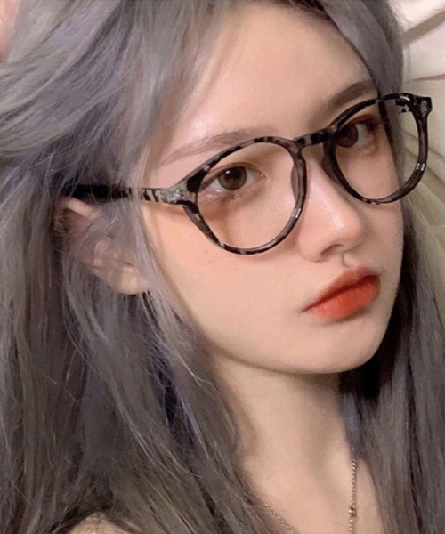 HALEY PESCA(ヘーリーペスカ)の「HALEY PESCA/プレーンフレーム クリア 丸メガネ(メガネ・レディース・ブラック/ベージュ/レオパード・FREE)」の12枚目の写真