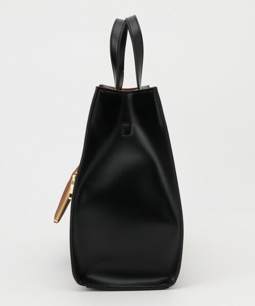 fredy emue（フレディエミュ）の「テープハンドル配色スムーストートバッグ（トートバッグ・レディース・アイボリー/ブラック/ボルドー・FREE）」の15枚目の写真