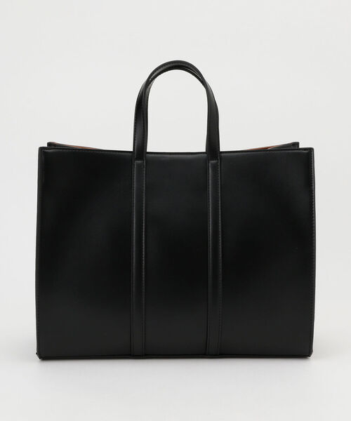 fredy emue（フレディエミュ）の「テープハンドル配色スムーストートバッグ（トートバッグ・レディース・アイボリー/ブラック/ボルドー・FREE）」の16枚目の写真