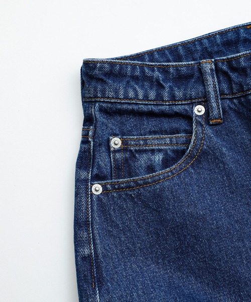 X-girl（エックスガール）の「HIGH WAISTED LOOSE FIT JEAN（デニムパンツ・レディース・インディゴブルー/ライトインディゴブルー・S/M/XS）」の17枚目の写真