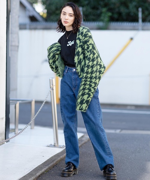 X-girl（エックスガール）の「HIGH WAISTED LOOSE FIT JEAN（デニムパンツ・レディース・インディゴブルー/ライトインディゴブルー・S/M/XS）」の20枚目の写真