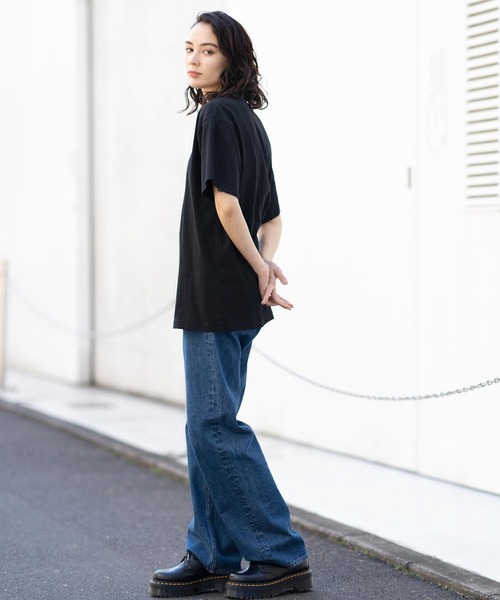 X-girl（エックスガール）の「HIGH WAISTED LOOSE FIT JEAN（デニム