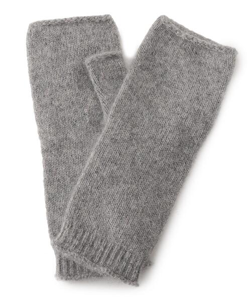 UNTITLED（アンタイトル）の「◆アンゴラ混フィンガーレスグローブ（手袋・レディース・グレー/サンドベージュ・00）」の3枚目の写真