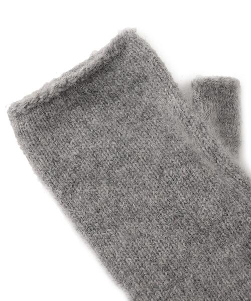 UNTITLED（アンタイトル）の「◆アンゴラ混フィンガーレスグローブ（手袋・レディース・グレー/サンドベージュ・00）」の4枚目の写真