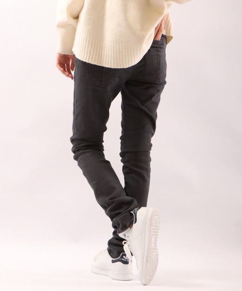 Antgauge(アントゲージ)の「NATALIE HIP OPEN SKINNY STRAIGHT(デニムパンツ・レディース・チャコールグレー/カーキ/アイボリー・S/M/SS/L)」の11枚目の写真