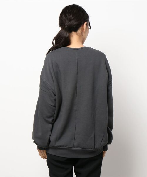 NATURAL BEAUTY BASIC（ナチュラルビューティーベーシック）の「サイドタック裏毛プルオーバー（スウェット・レディース・ピンク/ブルー/グレー系その他・MEDIUM）」の4枚目の写真