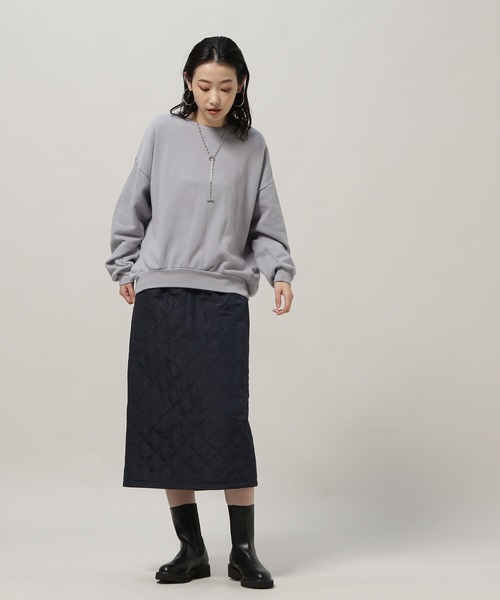 NATURAL BEAUTY BASIC（ナチュラルビューティーベーシック）の「サイドタック裏毛プルオーバー（スウェット・レディース・ピンク/ブルー/グレー系その他・MEDIUM）」の7枚目の写真