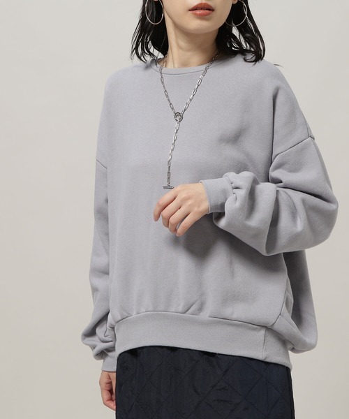 NATURAL BEAUTY BASIC（ナチュラルビューティーベーシック）の「サイドタック裏毛プルオーバー（スウェット・レディース・ピンク/ブルー/グレー系その他・MEDIUM）」の10枚目の写真