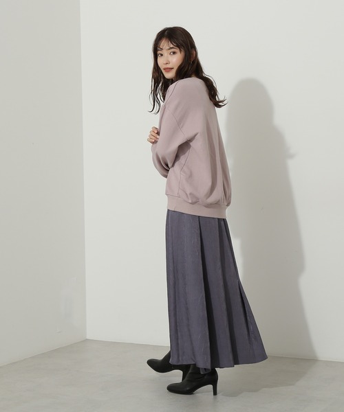 NATURAL BEAUTY BASIC（ナチュラルビューティーベーシック）の「サイドタック裏毛プルオーバー（スウェット・レディース・ピンク/ブルー/グレー系その他・MEDIUM）」の19枚目の写真