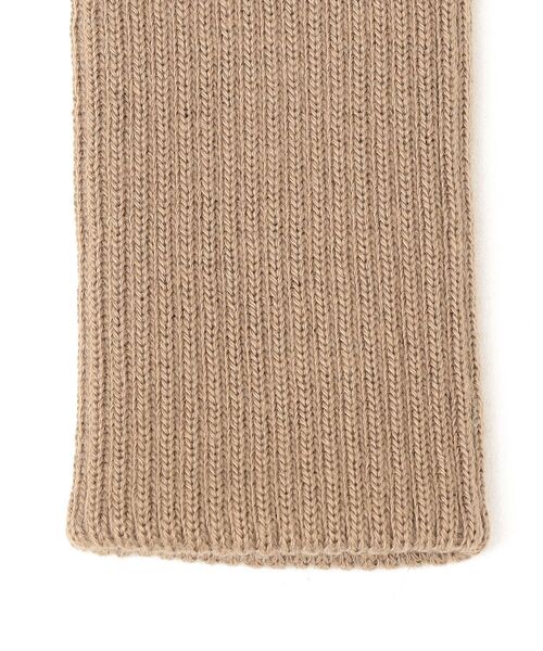 Sergio De Rosa（セルジオデローザ）の「Sergio De Rosa:ロングリブグローブ（手袋・レディース・ベージュ/ブラック・ONE SIZE）」の6枚目の写真