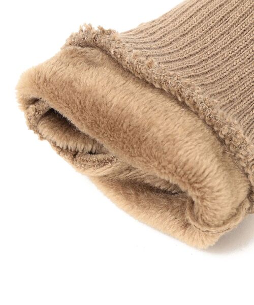 Sergio De Rosa（セルジオデローザ）の「Sergio De Rosa:ロングリブグローブ（手袋・レディース・ベージュ/ブラック・ONE SIZE）」の7枚目の写真