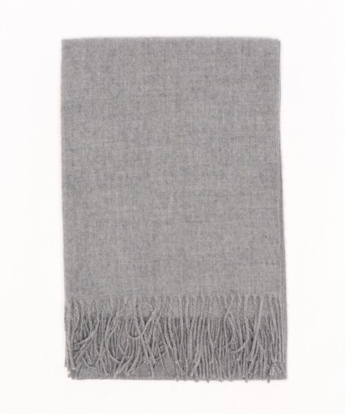 Samansa Mos2（サマンサ モスモス）の「杢無地マフラー（マフラー・レディース・ベージュ/グレー/モカ・ﾌﾘ-）」の2枚目の写真