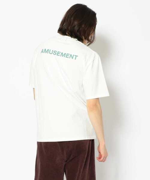 Modern Amusement(モダンアミューズメント)の「ModernAmusement/モダンアミューズメント/LOGO TEE(Tシャツ/カットソー・メンズ・ホワイト/ネイビー・MEDIUM/SMALL/LARGE)」の4枚目の写真