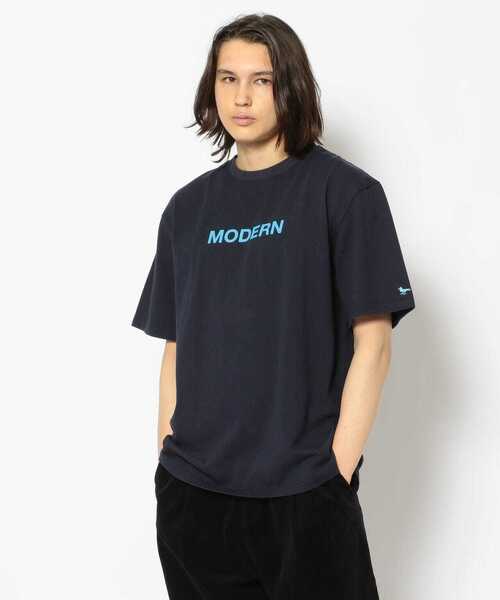 Modern Amusement(モダンアミューズメント)の「ModernAmusement/モダンアミューズメント/LOGO TEE(Tシャツ/カットソー・メンズ・ホワイト/ネイビー・MEDIUM/SMALL/LARGE)」の3枚目の写真