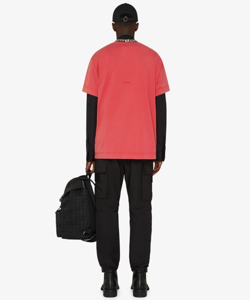 GIVENCHY（ジバンシイ）の「タグエフェクト ドッグプリント オーバサイズ Tシャツ（Tシャツ/カットソー・メンズ・レッド・S/M/L/XS/XXS）」の3枚目の写真