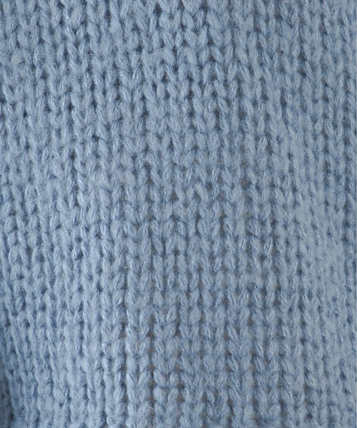 ANGIE(アンジー)の「起毛ローゲージショートニットプルオーバー(ニット/セーター・レディース・ブラック/ベージュ/ピンク/ブルー/アイボリー・FREE)」の11枚目の写真