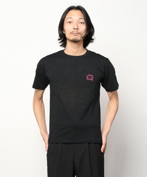 R.R.G.S（アールアールジーエス）の「LOGO EMBROIDERY T-SHIRTS（Tシャツ/カットソー・メンズ・ホワイト×グリーン/ホワイト×ブラック/ブラック×ホワイト/ブラック×レッド/ブラック×イエロー/ブラック×ピンク/ホワイト×ピンク/ホワイト×レッド・SMALL/MEDIUM/LARGE/X-LARGE）」の8枚目の写真