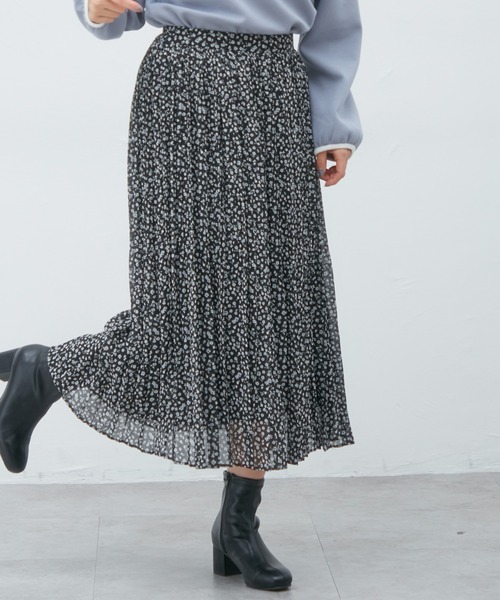 Honeys（ハニーズ）の「プリーツスカート（スカート・レディース・ベージュ/ブラック系その他/グリーン系その他/ブルー系その他/ベージュ×ブラック・S/M/L）」の7枚目の写真