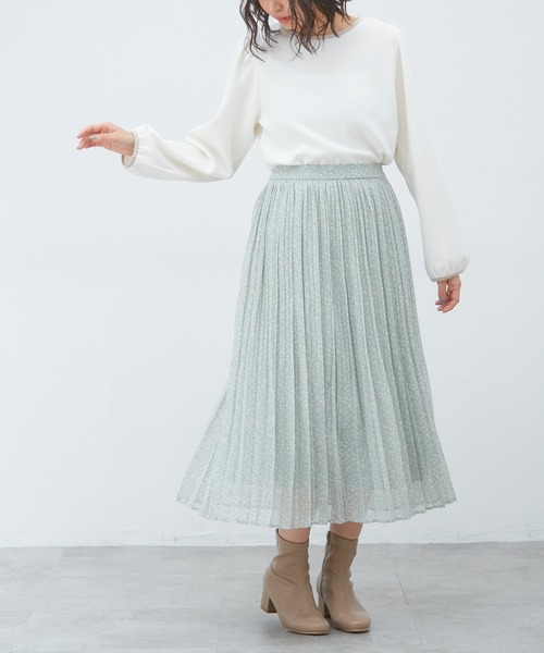 Honeys（ハニーズ）の「プリーツスカート（スカート・レディース・ベージュ/ブラック系その他/グリーン系その他/ブルー系その他/ベージュ×ブラック・S/M/L）」の22枚目の写真