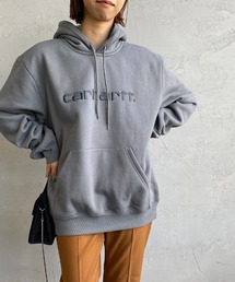 [carhartt WIP/カーハートダブリューアイピー] carhartt ブランドロゴスウェットパーカー