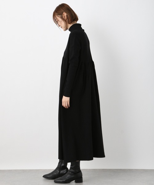 A part by(アパートバイ)の「HGタートルギャザーワンピース 257988(ワンピース・レディース・グリーン系その他7/ライトブラウン/ブラック・FREE)」の12枚目の写真