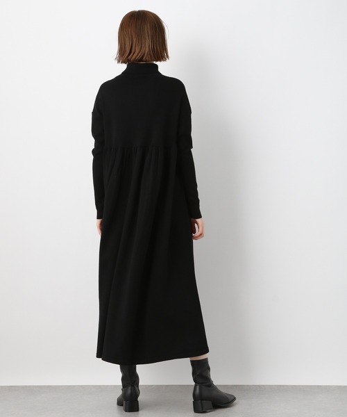 A part by(アパートバイ)の「HGタートルギャザーワンピース 257988(ワンピース・レディース・グリーン系その他7/ライトブラウン/ブラック・FREE)」の13枚目の写真