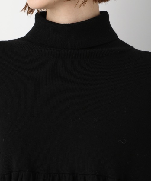 A part by(アパートバイ)の「HGタートルギャザーワンピース 257988(ワンピース・レディース・グリーン系その他7/ライトブラウン/ブラック・FREE)」の14枚目の写真