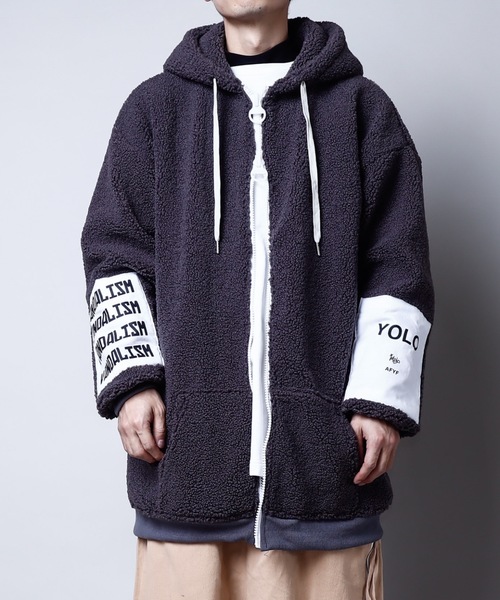 【AFYF】　ビックシルエットパーカー AFYF（エーエフワイエフ）の「AFYF VANDALISMBACK ZIP PARKA