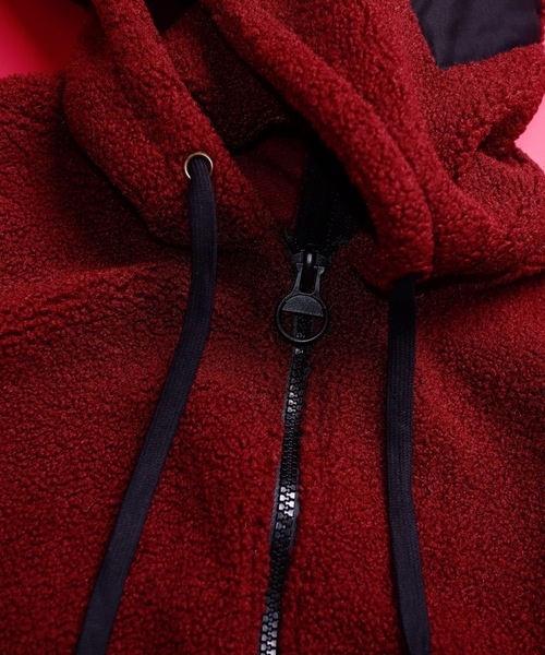 AFYF（エーエフワイエフ）の「FUR BACK ZIP PARKA/ビッグシルエット ファーバックZIPパーカー（パーカー・メンズ・チャコールグレー/ブルー系その他/キャメル/ワインレッド・FREE）」の22枚目の写真