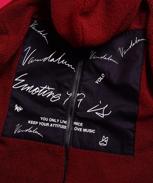 AFYF（エーエフワイエフ）の「FUR BACK ZIP PARKA/ビッグシルエット ファーバックZIPパーカー（パーカー・メンズ・チャコールグレー/ブルー系その他/キャメル/ワインレッド・FREE）」の19枚目の写真