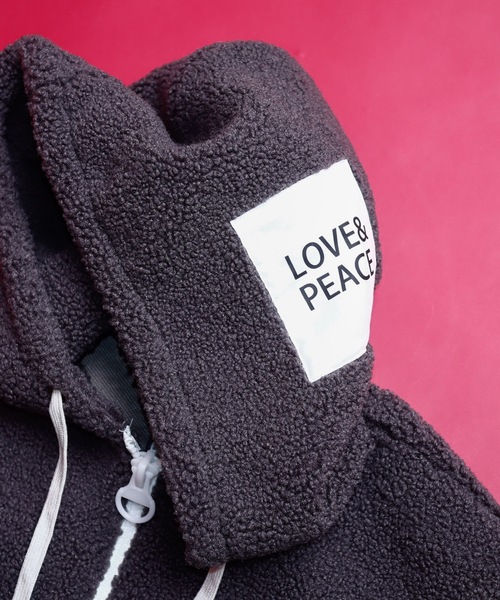 AFYF（エーエフワイエフ）の「FUR BACK ZIP PARKA/ビッグシルエット ファーバックZIPパーカー（パーカー・メンズ・チャコールグレー/ブルー系その他/キャメル/ワインレッド・FREE）」の11枚目の写真