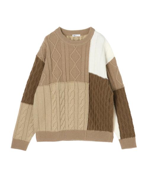 CRAFT STANDARD BOUTIQUE(クラフトスタンダードブティック)の「配色ニットプルオーバー *◆(ニット/セーター・レディース・ベージュ/アイボリー・FREE)」の21枚目の写真