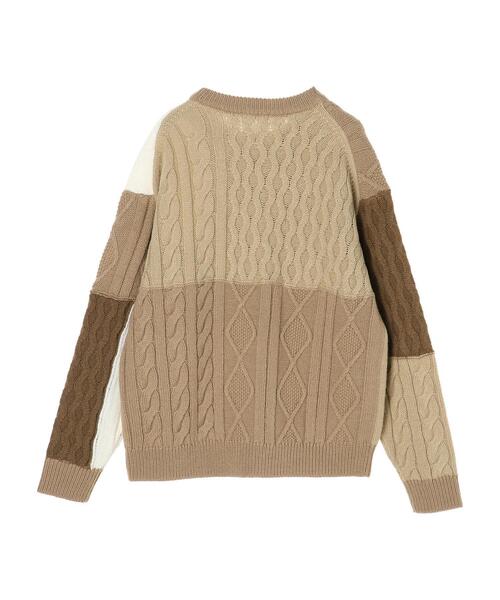 CRAFT STANDARD BOUTIQUE(クラフトスタンダードブティック)の「配色ニットプルオーバー *◆(ニット/セーター・レディース・ベージュ/アイボリー・FREE)」の22枚目の写真