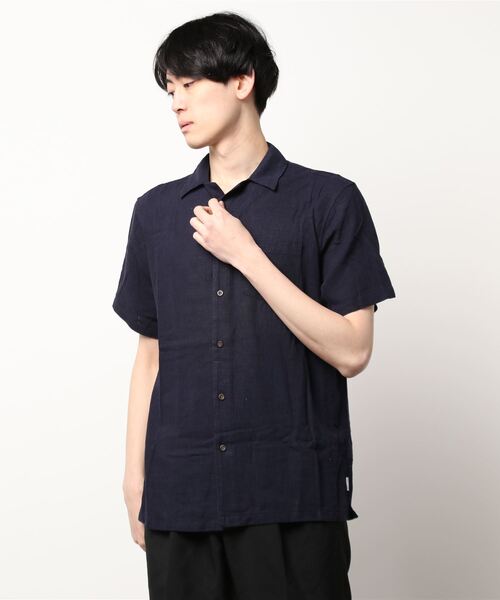BANKS(バンクス)の「SS SHIRT/BANKS(バンクス)半袖シャツ(シャツ/ブラウス・メンズ・ラベンダー/ダークブルー・SMALL/MEDIUM/LARGE/X-LARGE)」の2枚目の写真