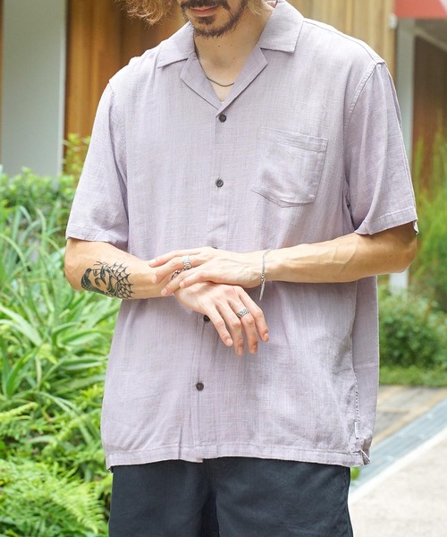 BANKS(バンクス)の「SS SHIRT/BANKS(バンクス)半袖シャツ(シャツ/ブラウス・メンズ・ラベンダー/ダークブルー・SMALL/MEDIUM/LARGE/X-LARGE)」の21枚目の写真