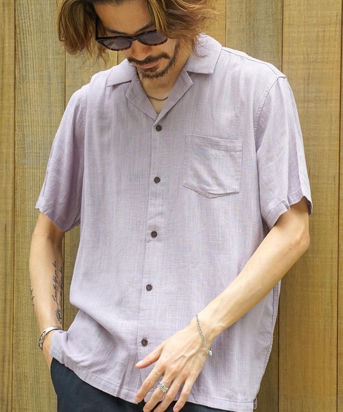 BANKS(バンクス)の「SS SHIRT/BANKS(バンクス)半袖シャツ(シャツ/ブラウス・メンズ・ラベンダー/ダークブルー・SMALL/MEDIUM/LARGE/X-LARGE)」の19枚目の写真