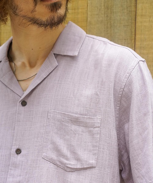 BANKS(バンクス)の「SS SHIRT/BANKS(バンクス)半袖シャツ(シャツ/ブラウス・メンズ・ラベンダー/ダークブルー・SMALL/MEDIUM/LARGE/X-LARGE)」の18枚目の写真