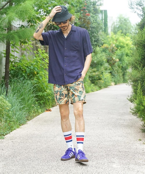 BANKS(バンクス)の「SS SHIRT/BANKS(バンクス)半袖シャツ(シャツ/ブラウス・メンズ・ラベンダー/ダークブルー・SMALL/MEDIUM/LARGE/X-LARGE)」の9枚目の写真