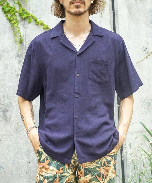 BANKS(バンクス)の「SS SHIRT/BANKS(バンクス)半袖シャツ(シャツ/ブラウス・メンズ・ラベンダー/ダークブルー・SMALL/MEDIUM/LARGE/X-LARGE)」の7枚目の写真