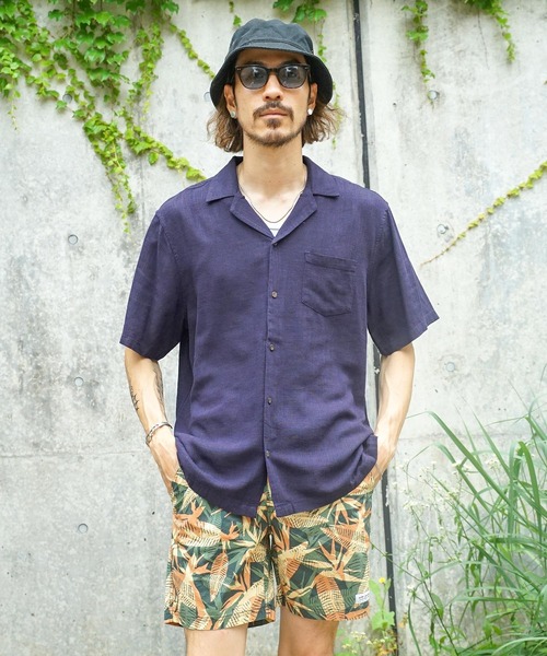 BANKS(バンクス)の「SS SHIRT/BANKS(バンクス)半袖シャツ(シャツ/ブラウス・メンズ・ラベンダー/ダークブルー・SMALL/MEDIUM/LARGE/X-LARGE)」の6枚目の写真
