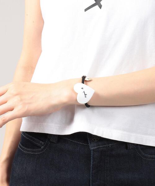 agnes b.（アニエスベー）の「WEB限定 ハートモチーフヘアゴム HA03－01（その他ヘアアクセサリー・レディース・ホワイト系その他・FREE）」の2枚目の写真