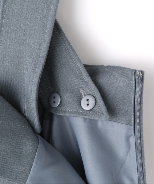 N.（N. Natural Beauty Basic）（エヌエヌナチュラルビューティーベーシック）の「◆フロントボタンサスペンダー付タイトスカート（スカート・レディース・ブラック/ブラウン/ブルー・MEDIUM）」の22枚目の写真