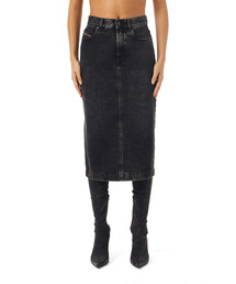 DIESEL | レディース タイト デニム スカート ブラックデニム ミディ丈(スカート)