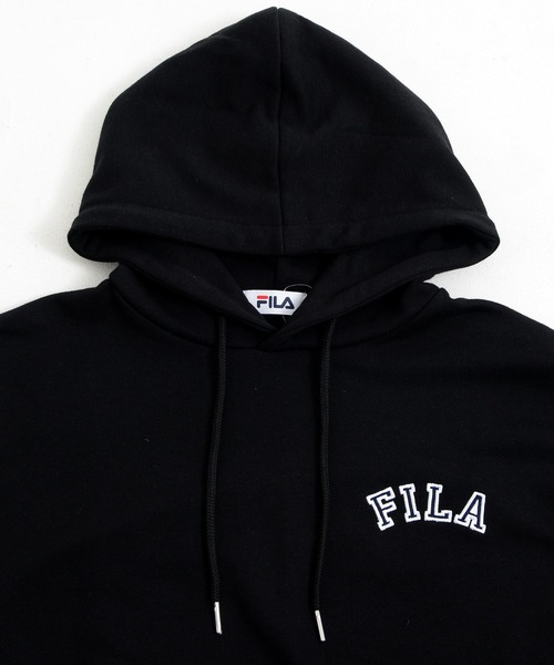 FILA(フィラ)の「【FILA/フィラ】WEB限定 別注 ワンポイント カレッジロゴ ビックシルエット ドロップショルダー パーカー フ―ディー 裏毛(パーカー・メンズ・ホワイト/ブラック/ネイビー/ピンク系その他・LL/M/L)」の6枚目の写真